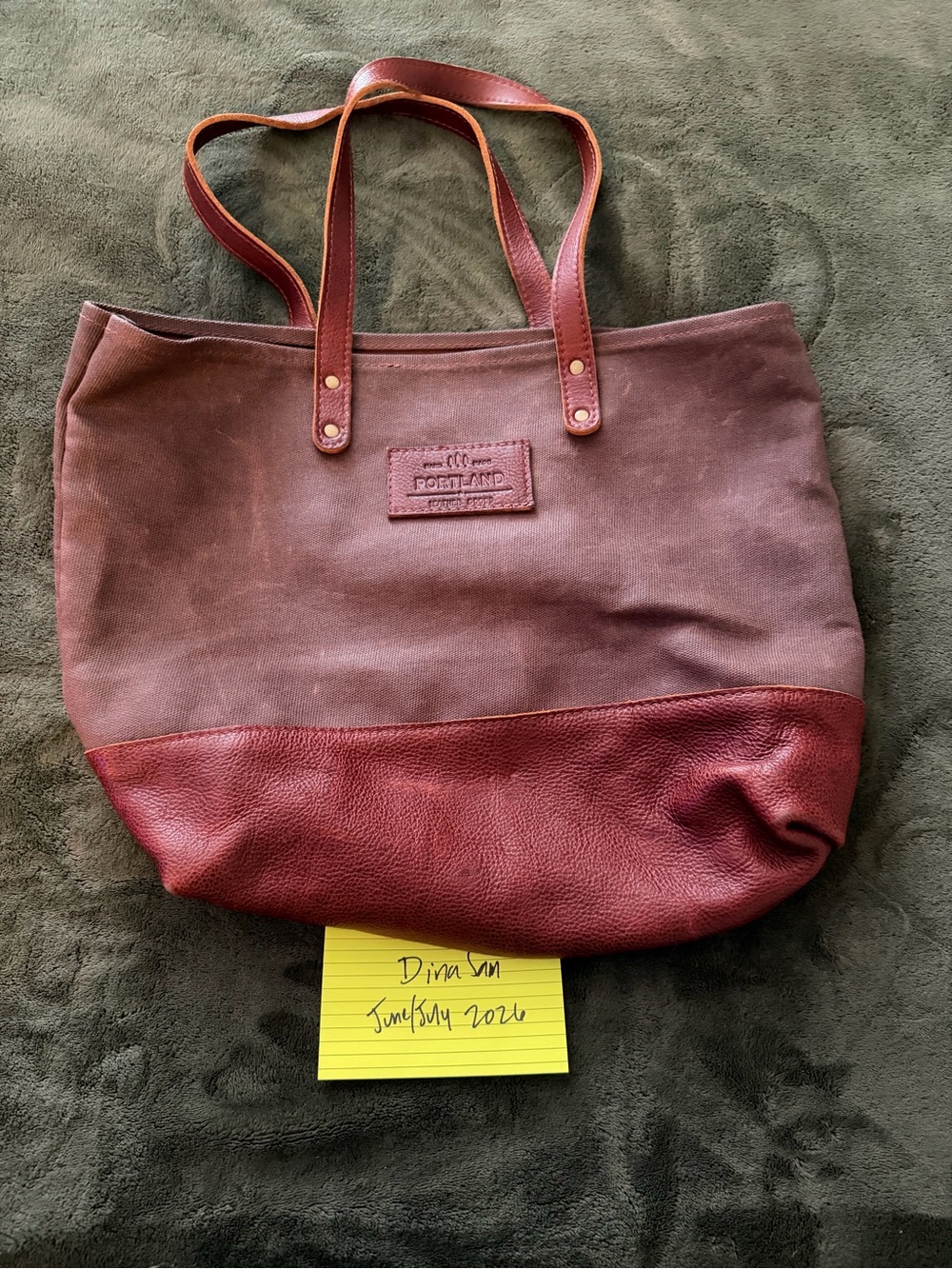 Portland Leather Goods Big Big Tote Brown